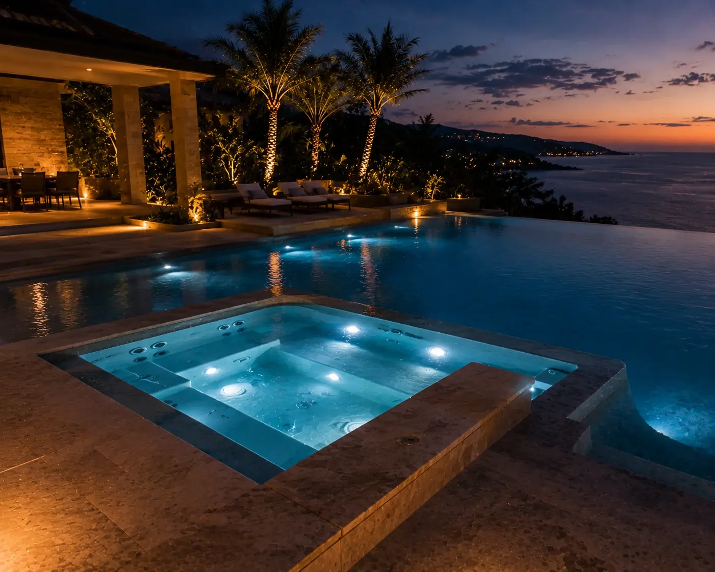 Built-In Pool Jacuzzi