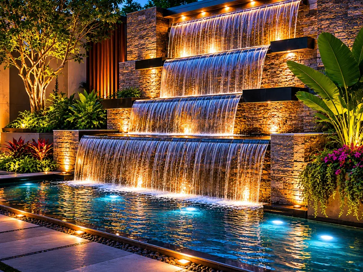 Multi-Tier Cascade Wall